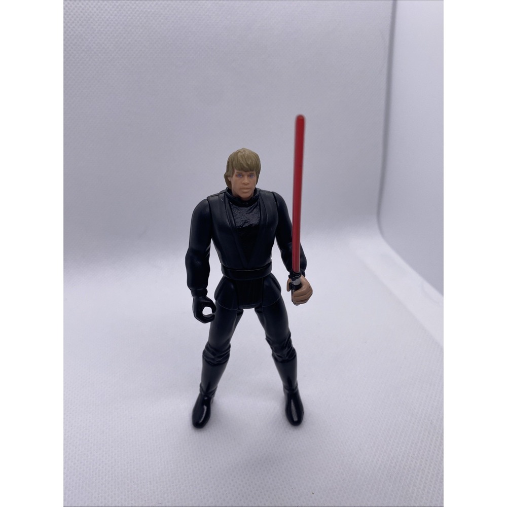 STAR WARS The Power of the Force LUKE SKYWALKER 1996 W/ Super Rare Red Saber